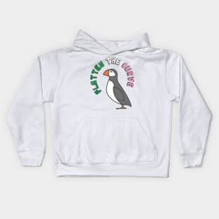 Flatten The Curve || Puffin || Newfoundland and Labrador Kids Hoodie